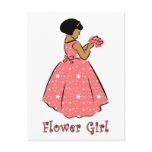 Flower Girl in Coral