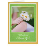 Flower Girl Invitation Request Card