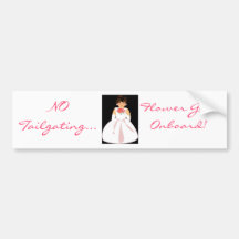 "Flower Girl Onboard I" Bumper Sticker