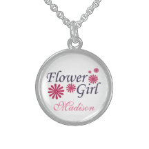 Flower Girl Personalized Necklace