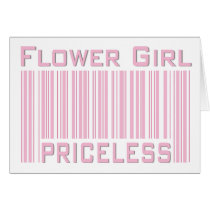 Flower Girl Priceless Greeting Cards