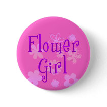 Flower Girl Products Pinback Button