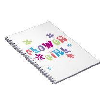 Flower Girl Spiral Notebooks