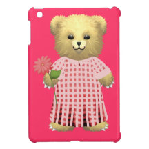 Flower girl Teddy Bear iPad Mini Covers