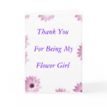 Flower Girl Thank You Card