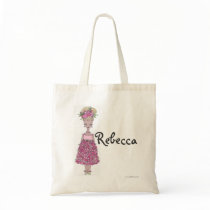 Flower Girl Tote Bag - Personalize Rebecca