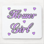 Flower Girl Wedding Hearts Mousepads