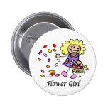 Flower Girl Wedding ID Button