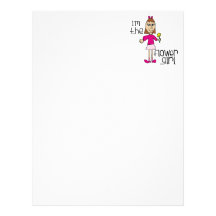Flower Girl Wedding Party Customized Letterhead