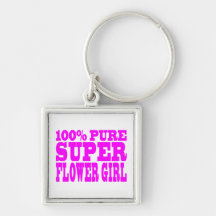Flower Girls : Pink Super Flower Girl Keychains