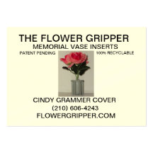 Flower Gripper Resized Back Business Cards