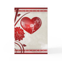 Flower Heart Card