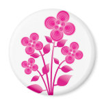 flower in illustration magnet