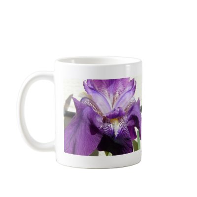 flower, iris purple mug by pinkypetals