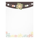flower jewellery necklace marketing letterhead