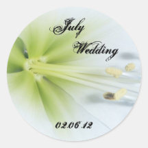 Flower July Wedding Sticker