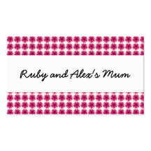 Flower kids/parent business/profile/calling card business card template