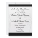 Flower Line Drawing Personalized Announcements