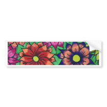 flower mass bumper sticker