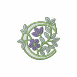 Flower Monogram Initial C Polo