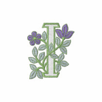 Flower Monogram Initial I