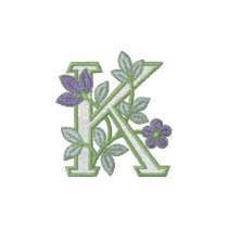 Flower Monogram Initial K
