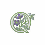Flower Monogram Initial Q