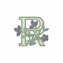 Flower Monogram Initial R