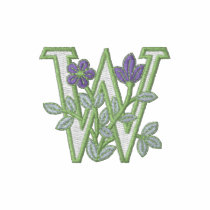 Flower Monogram Initial W
