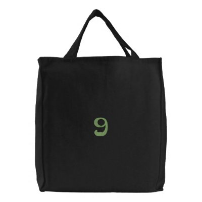Flower Number 9 Canvas Bags by ZazzleEmbroidery