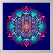 FLOWER OF LIFE / Blume des Lebens - Mandala IV Posters