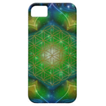FLOWER OF LIFE/Blume des Lebens Mandala V Square iPhone 5 Cover