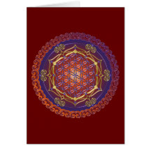 FLOWER OF LIFE / Blume des Lebens - Ornament I Greeting Card