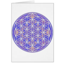 Flower of Life (Colour 3) Greeting Card
