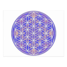 Flower of Life (Colour 3) Post Card