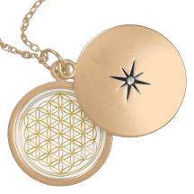 FLOWER OF LIFE - gold Personalized Necklace