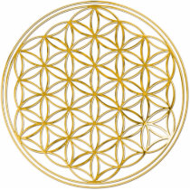 FLOWER OF LIFE - gold Photo Cutouts
