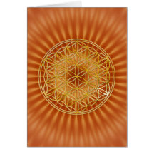 Flower Of Life | gold, small Cards