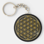 Flower Of Life | gold, small Keychains