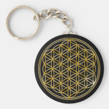 Flower Of Life | gold, small Keychains