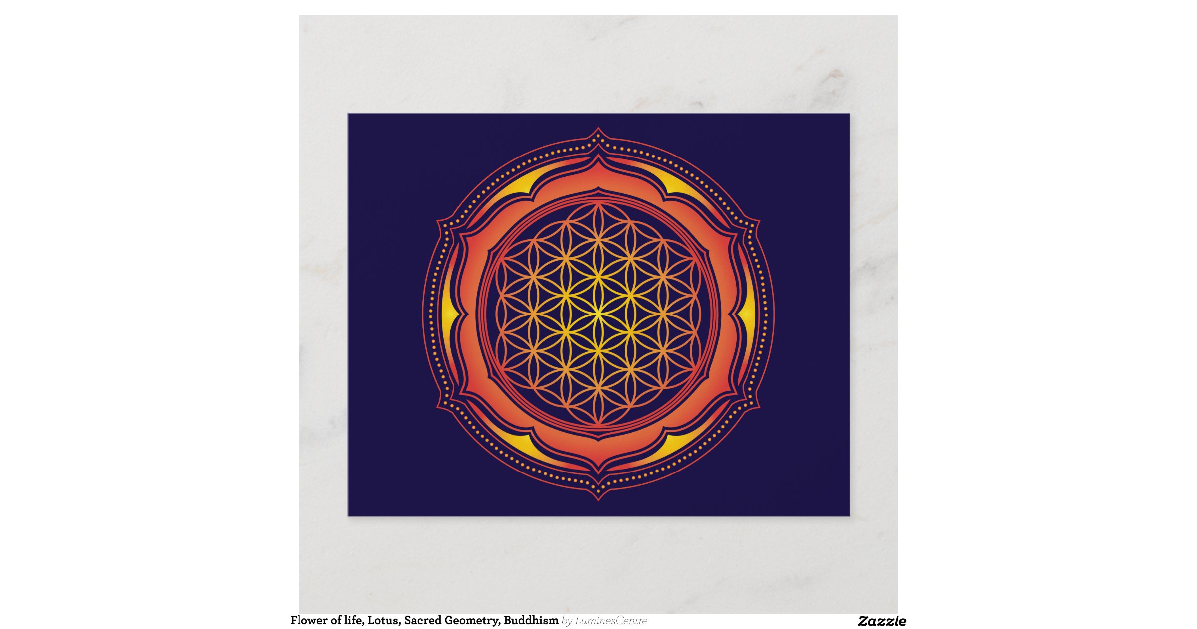 Flower of life, Lotus, Sacred Geometry, Buddhism Flyers Zazzle