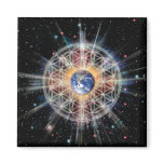 Flower of Life on Earth magnets