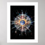 Flower of Life on Earth Poster