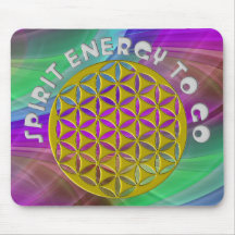 FLOWER OF LIFE - punched - SPIRIT ENERGY TO GO Mouse Pads