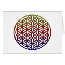 Flower of Life Sacred Geometry Symbol - 1 Card