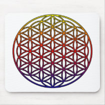 Flower of Life Sacred Geometry Symbol - 1 Mouse Pad
