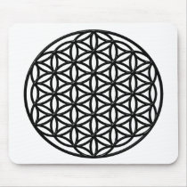 Flower of Life Sacred Geometry Symbol (black)