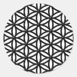 Flower of Life Sacred Geometry Symbol (black) Sticker