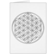 Flower Of Life | silver Card