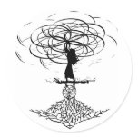 Flower of Life Round Stickers